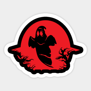 Halloween Ghost Art Sticker